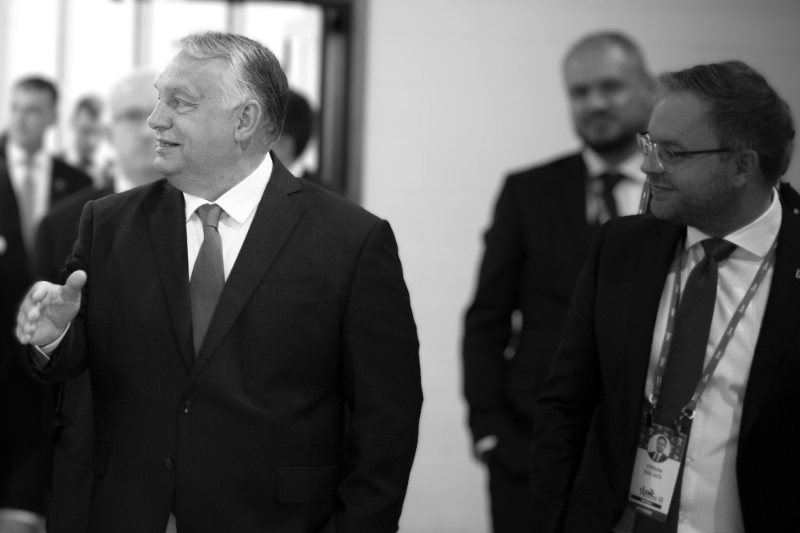 Le premier ministre hongrois Viktor Orban (à gauche) et son conseiller Balazs Orban.