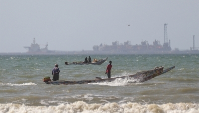 Une plateforme offshore de BP au large de Saint-Louis, au Sénégal, en novembre 2024.