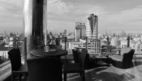 Une vue sur la capitale thaïlandaise, depuis l'hôtel Amari Bangkok.
