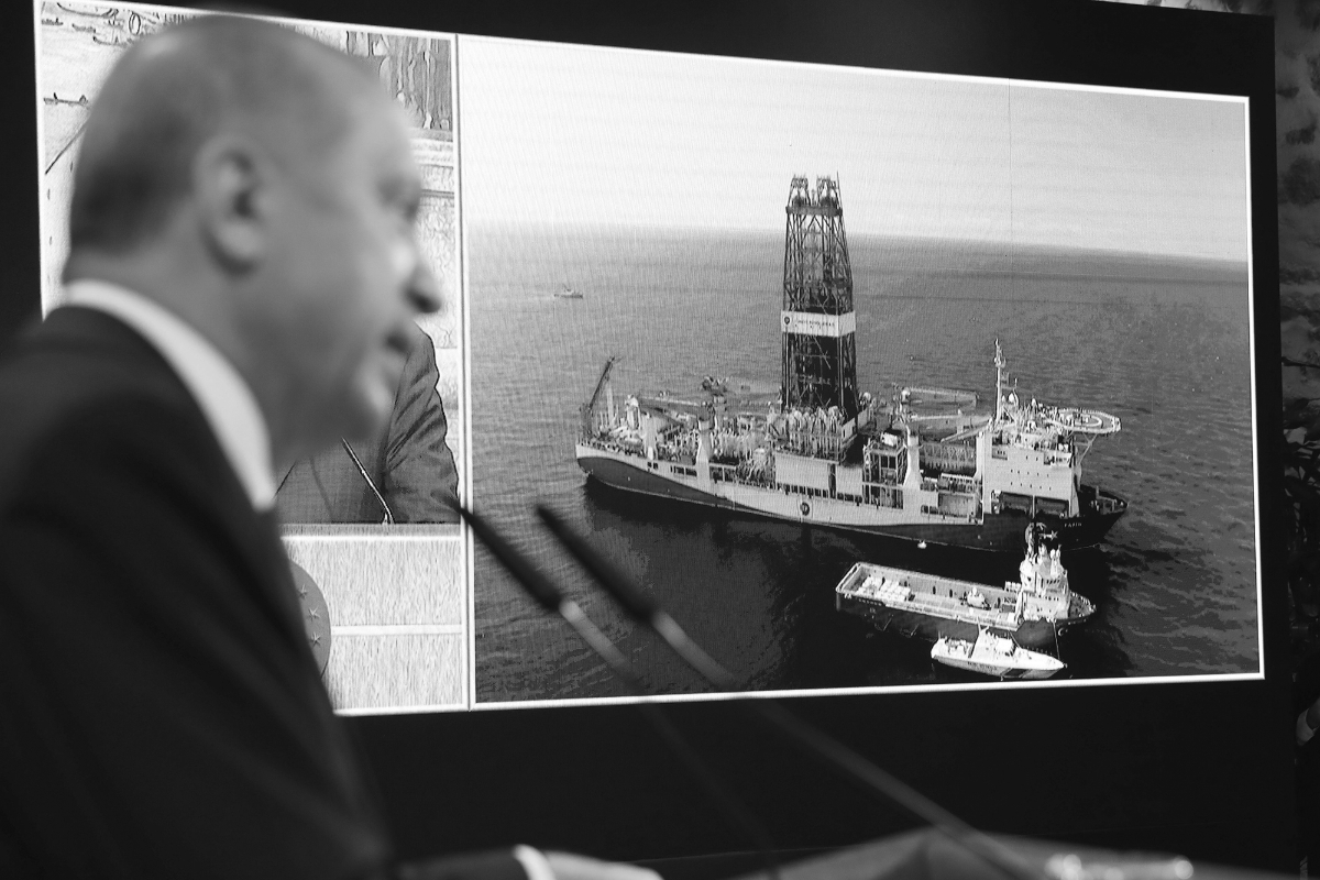 Le président turc Recep Tayyip Erdogan s'adressant à la nation à Istanbul, 21 août 2020.