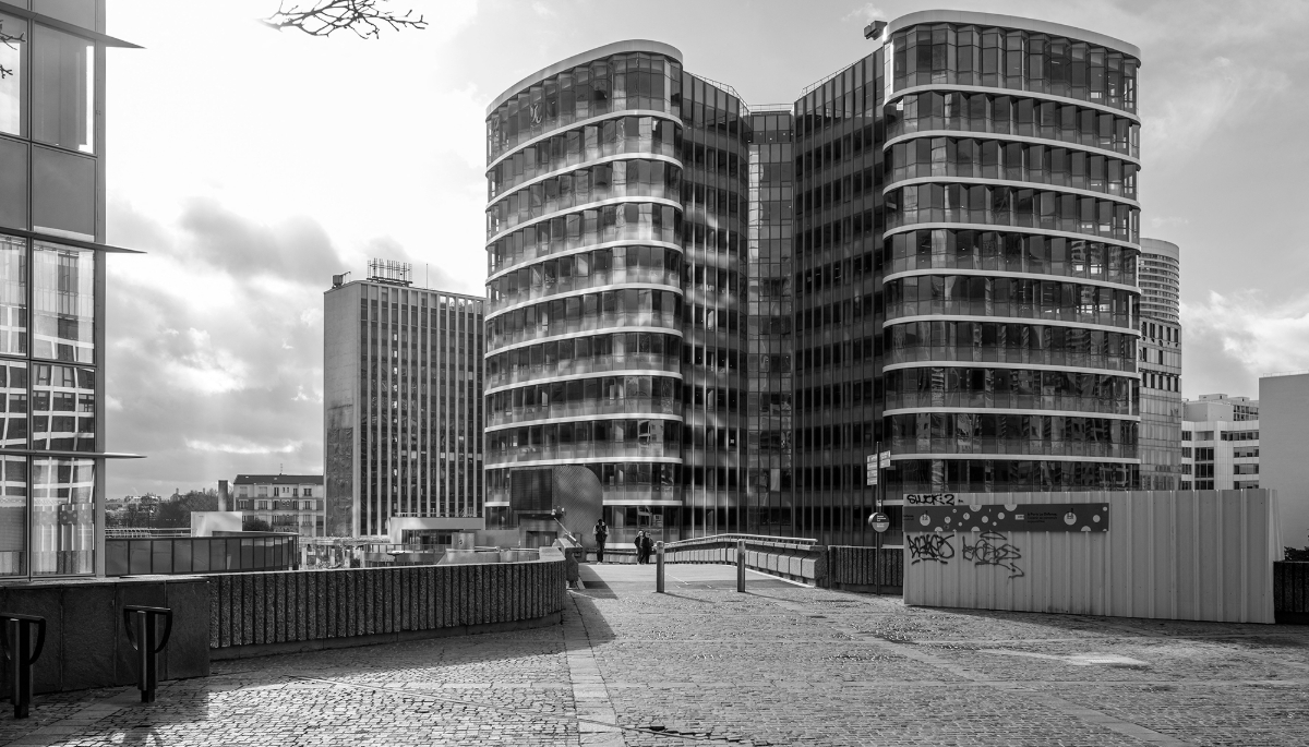 Le Cyber Campus au cœur du quartier d'affaires de La Défense, près de Paris.