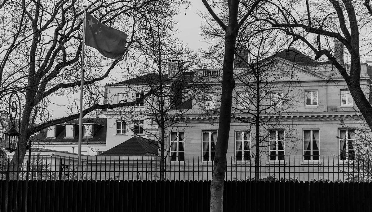 L'ambassade de Chine à Paris.