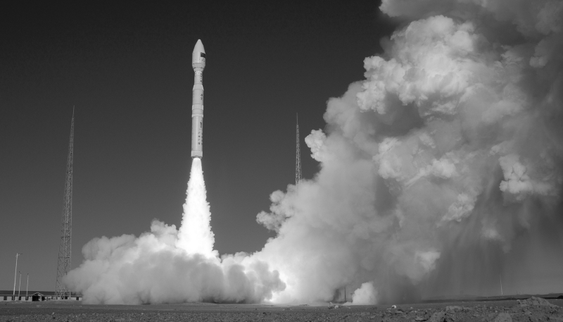 Lancement d'une fusée chinoise près du centre de Jiuquan, le 9 novembre 2025, avec à son bord deux satellites expérimentaux.