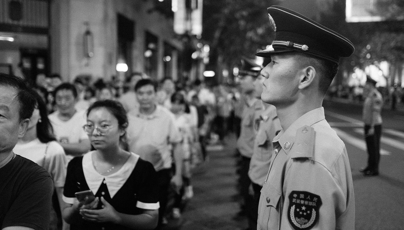 Le Bund, à Shanghaï, lors de la fête nationale chinoise.