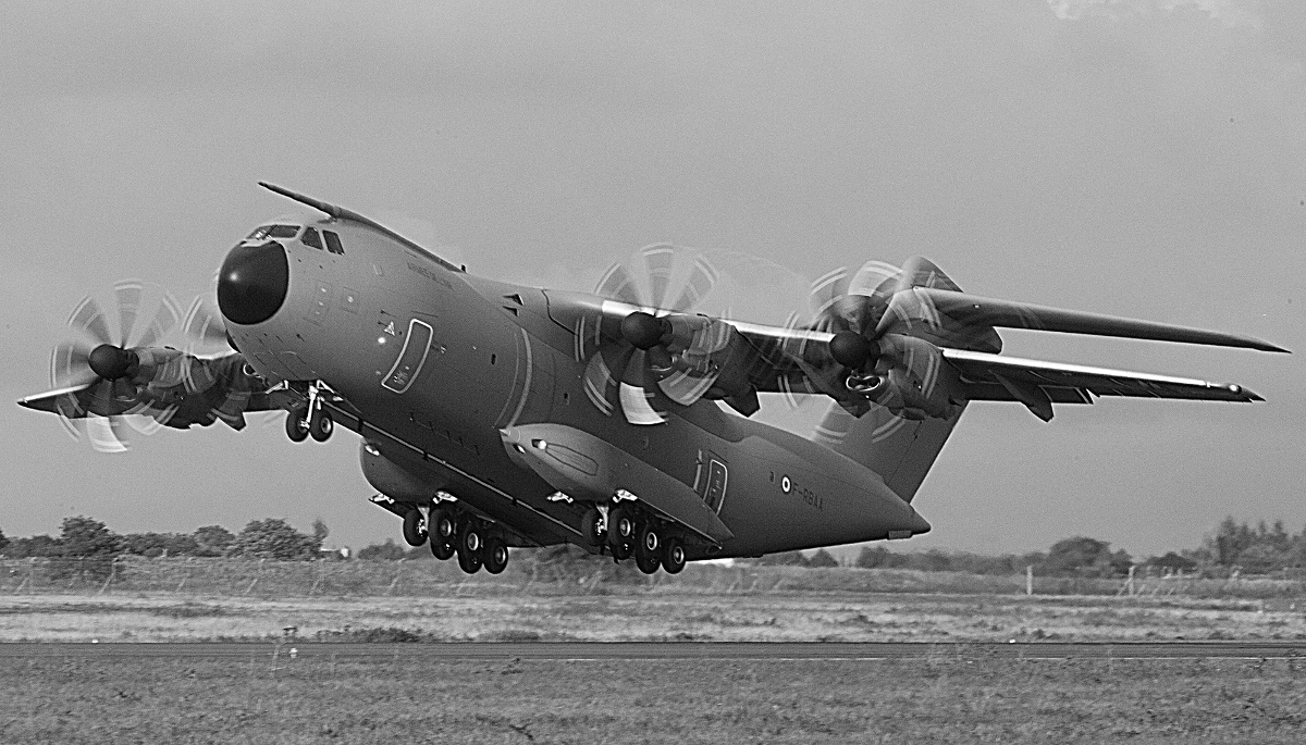 Un A400 M Atlas de l'armée de l'air française.