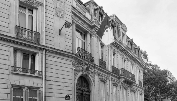 L'ambassade d'Algérie à Paris.