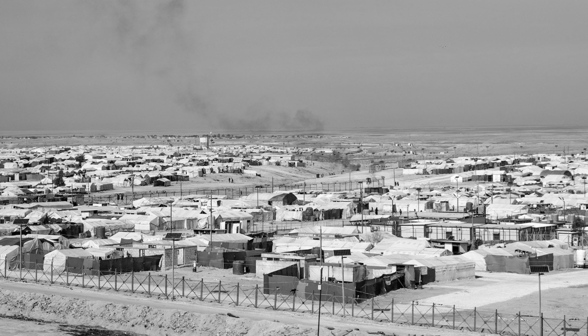 Le camp de réfugiés d'Al-Hol, dans le nord de la Syrie.