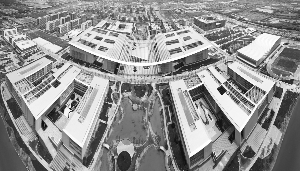 L'École d'aviation franco-chinoise sur le campus de l'Université de Beihang.