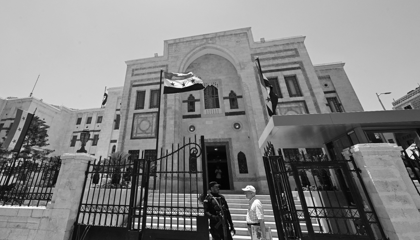 Le bâtiment du Parlement syrien à Damas.