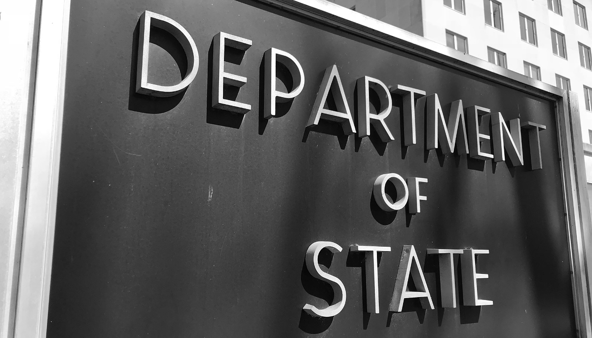 Le Département d'État américain, à Washington.