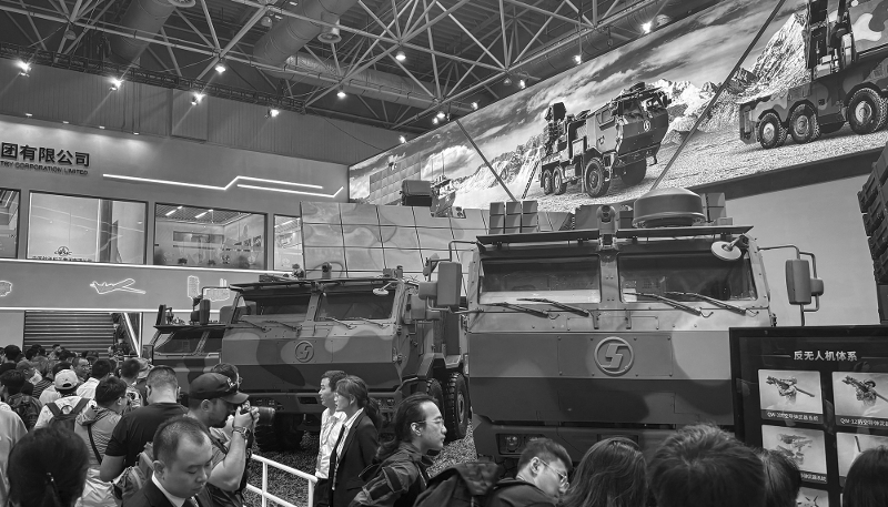 Le système de défense antiaérienne FK-3000, au Salon international de l'aviation et de l'aérospatiale de Chine (14 novembre 2024).