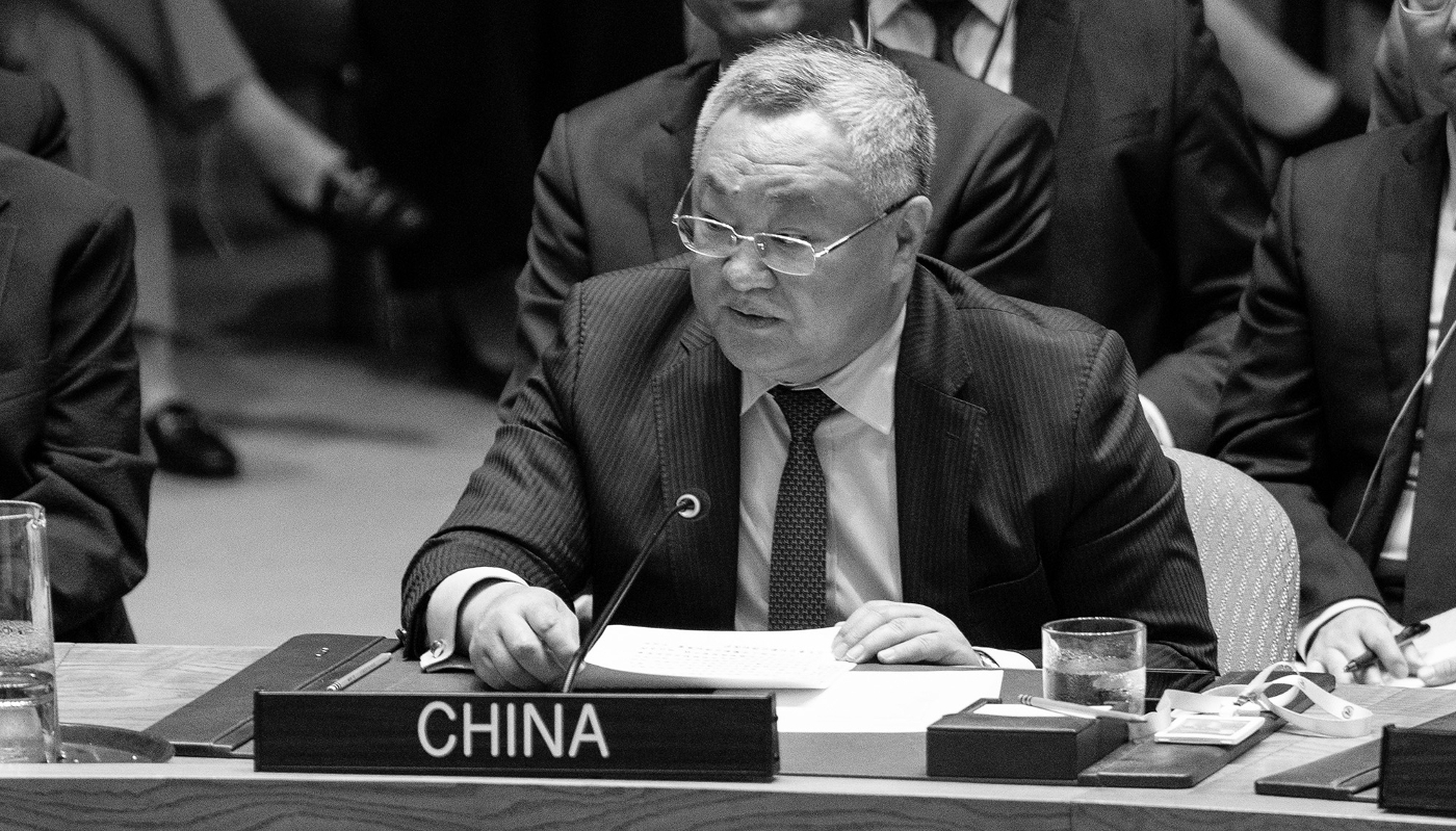 L'ambassadeur de Chine auprès des Nations unies Fu Cong (ici au siège de l'ONU à New York, le 2 juillet 2026) a exigé une “attitude plus ferme” du gouvernement syrien.