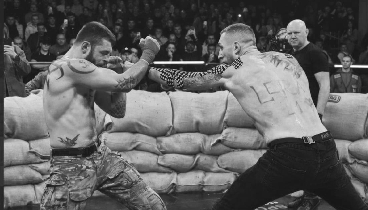 Match opposant un agent du GUR à un combattant étranger à Kiev, octobre 2026.