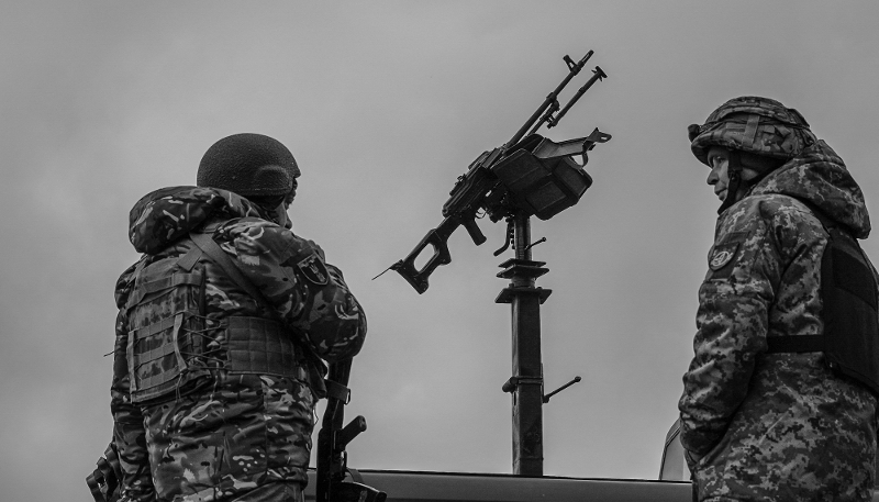 Éléments des groupes mobiles de défense aérienne de la 112e brigade de défense territoriale qui sont chargés de protéger la région de Kiev.