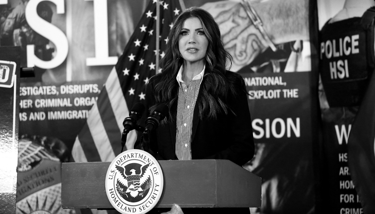 La secrétaire du Department of Homeland Security, Kristi Noem.