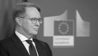 Le directeur exécutif de l'Agence européenne de la garde des frontières et des côtes (Frontex) Hans Leijtens, au siège de l'Union européenne à Bruxelles, en janvier 2023.