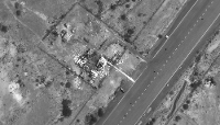 Les images satellites en sources ouvertes qui n'étaient pas classifiées par le Pentagone ne sont désormais plus accessibles. Vue de la base iranienne de Konarak, détruite par des frappes, le 1er mars 2026.