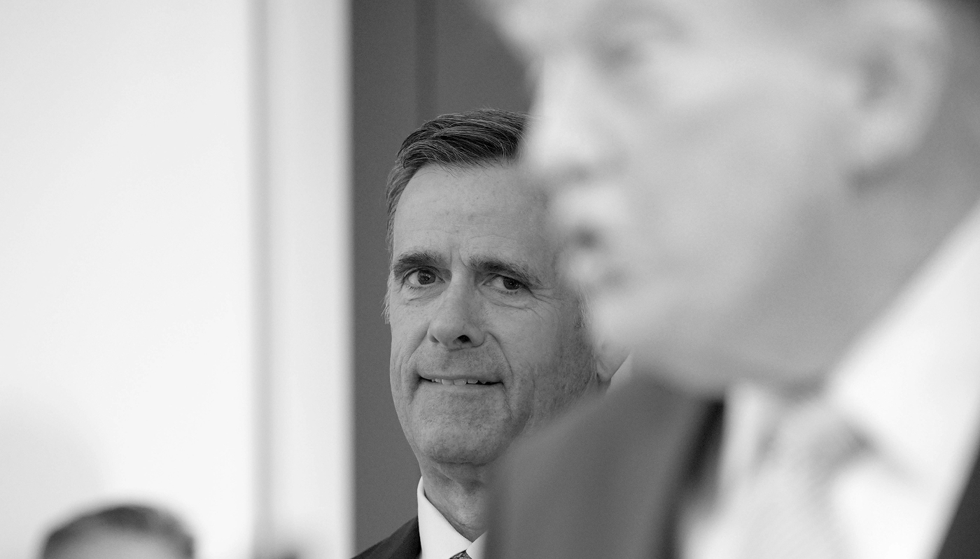 Le directeur de la CIA, John Ratcliffe, lors d'une conférence de presse à la Maison blanche, le 6 avril 2026.