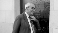 Lord David Pannick devant l'International Center for Dispute Resolution, à Londres, le 16 septembre 2024.