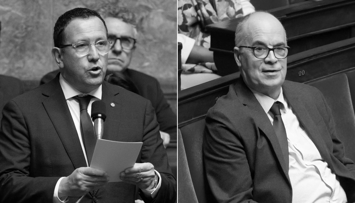 Les députés français Didier Lemaire (Horizons) et Thierry Tesson (Rassemblement national) ont présenté un rapport sur la guerre électronique.