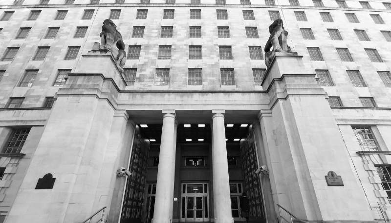 Le ministère de la défense britannique à Londres.
