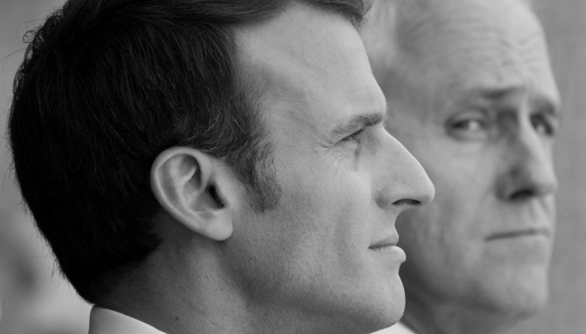 Le président français Emmanuel Macron et le premier ministre australien Malcolm Turnbull, en Australie, le 2 mai 2018, à l'heure des discussions concernant les contrats de Naval Group.