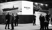 Le strand de Naval Group lors du salon Euronaval qui s'est tenu en octobre 2024.