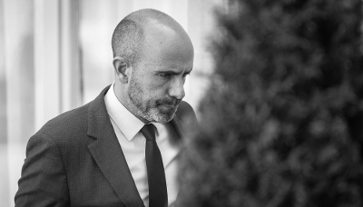 Le directeur de la DGSE, Nicolas Lerner, à la sortie du conseil des ministres à l'Elysée, le 10 avril 2024.