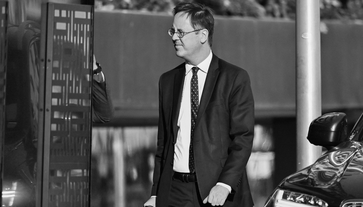 Le secrétaire général de la défense et de la sécurité nationale, Nicolas Roche, à Stockholm lors de la réunion du groupe Bilderberg, le 12 juin 2025.