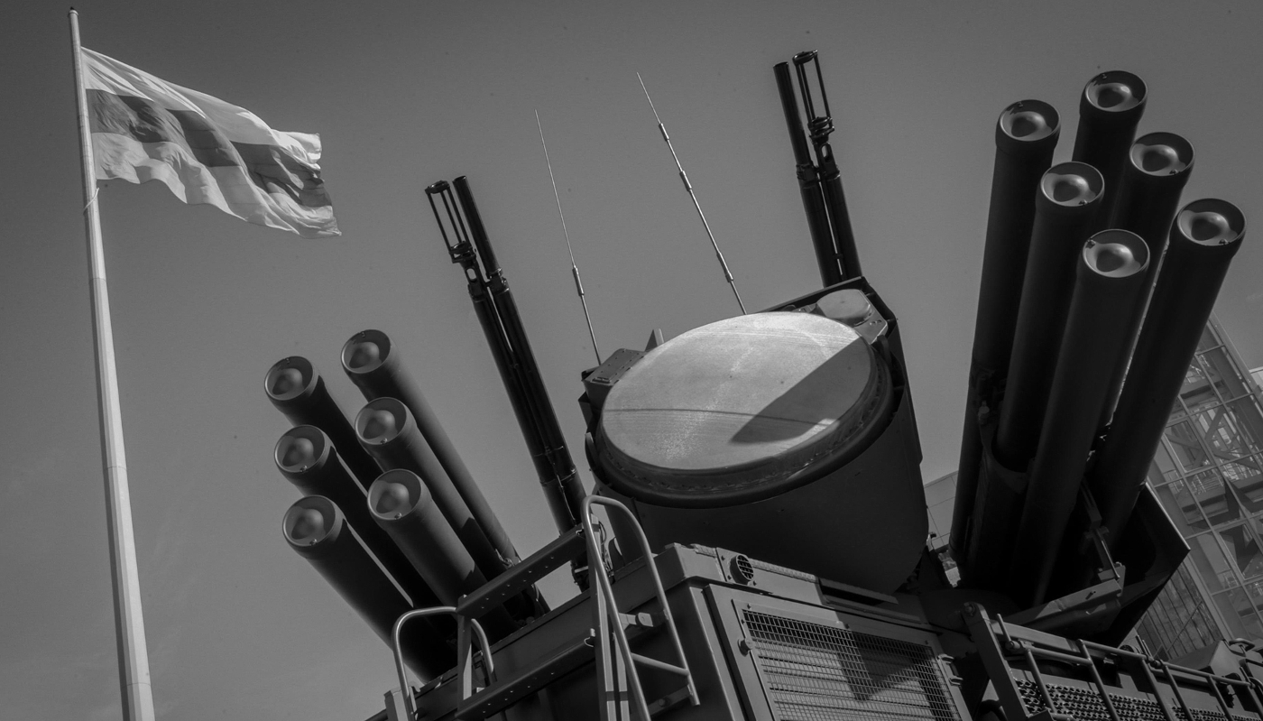 Le système de missiles de défense aérienne Pantsir-S1 utilisé par les forces terrestres russes.