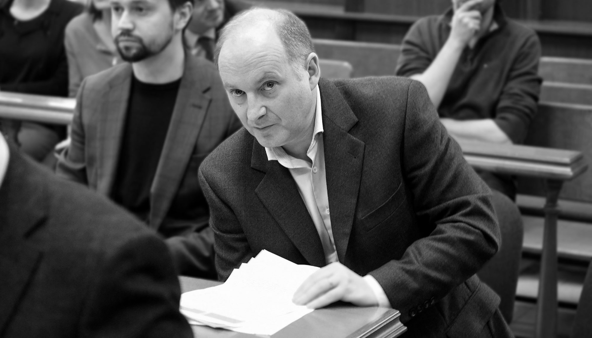 Le banquier français Philippe Delpal, cadre supérieur du fonds d'investissement Baring Vostok, dans un tribunal de Moscou, le 10 février 2020.
