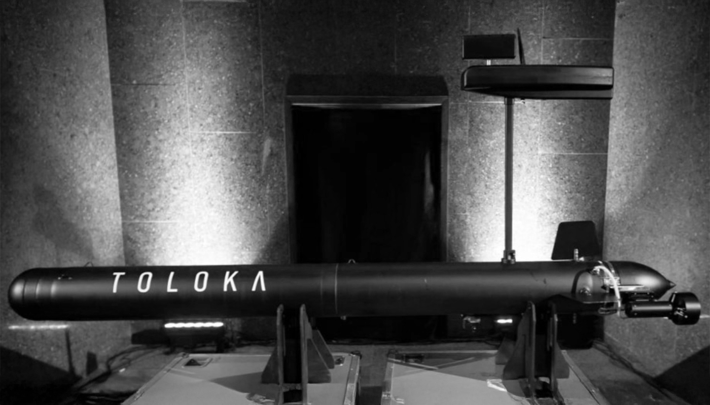 Drone sous-marin Toloka, développé par l'industriel ukrainien TOV 'Intelli'.