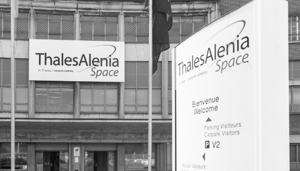 Le site de Thales Alenia Space, à Mont-sur-Marchienne, Charleroi, en 2022. 