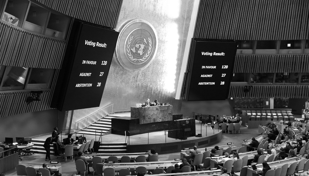 Assemblée générale au siège des Nations unies à New York, le 7 septembre 2025.