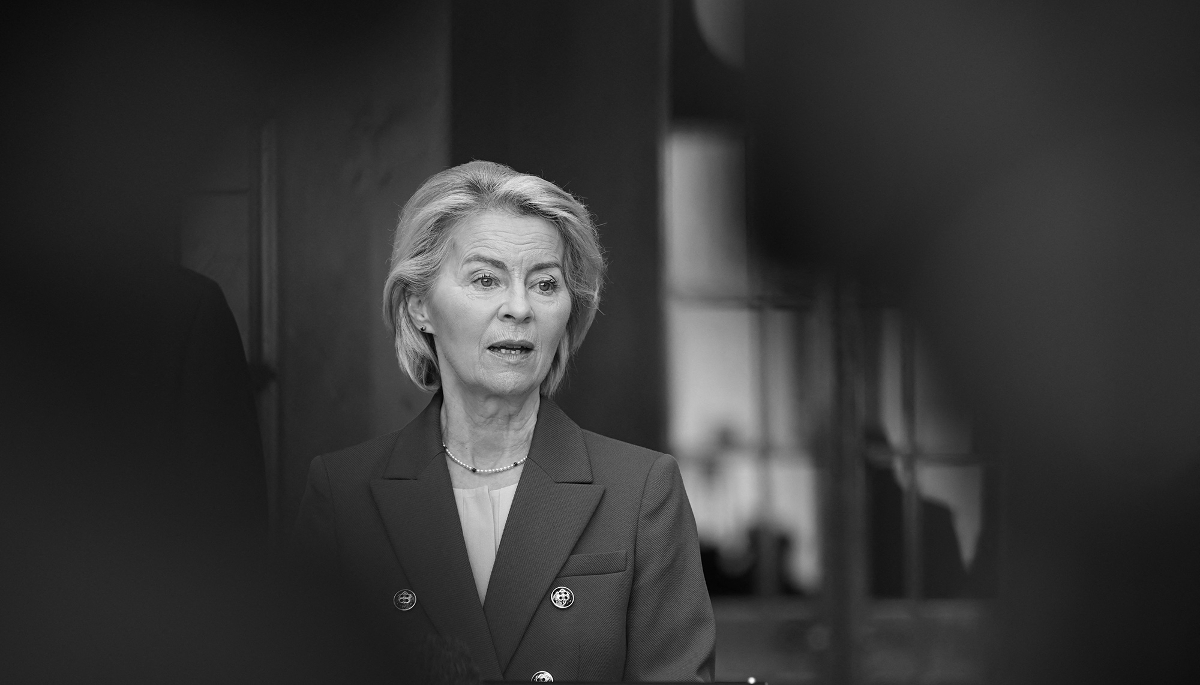 La présidente de la Commission européenne, Ursula von der Leyen, à Canberra, en Australie, le 24 mars 2026.