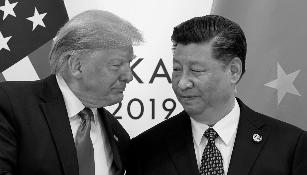 Rencontre bilatérale entre Donald Trump et Xi Jinping, lors du sommet du G20 de 2019, à Osaka, au Japon.