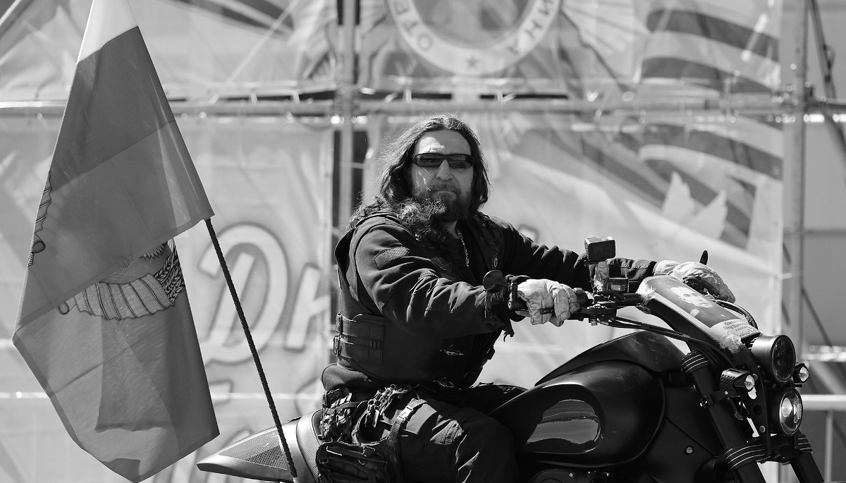 Alexandre Zaldostanov, chef du club de motards les Loups de la nuit, le 9 mai 2022 à Kaliningrad.