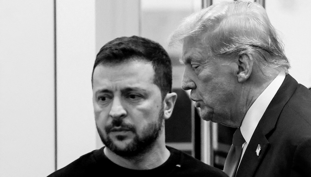 Le président ukrainien Volodymyr Zelensky et Donald Trump à New York, le 27 septembre 2024.