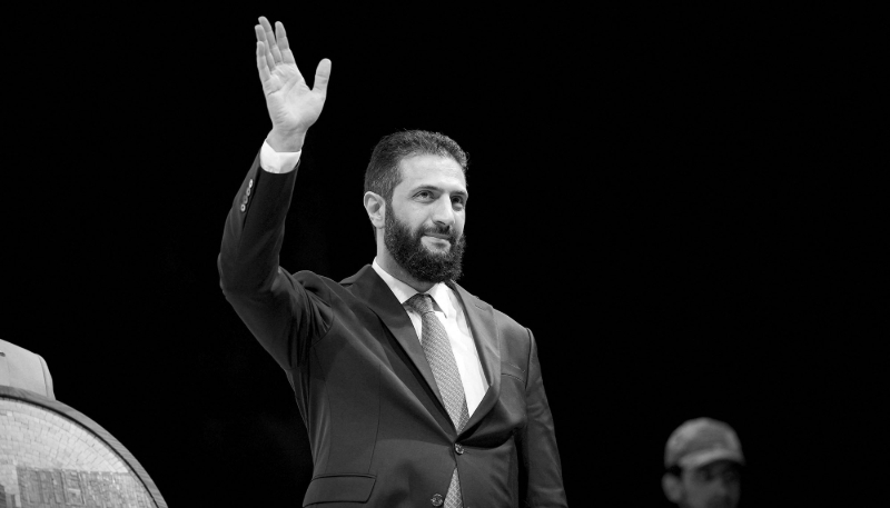 Le président syrien de transition Ahmed al-Charaa, le 28 août 2025.