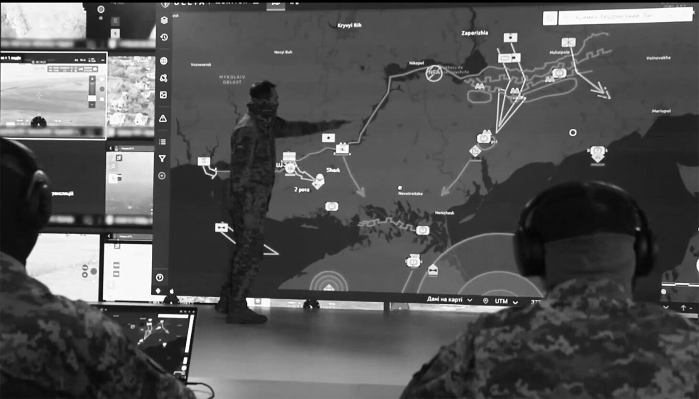 Déploiement du système de fusion de données Delta dans un poste de commandement ukrainien.