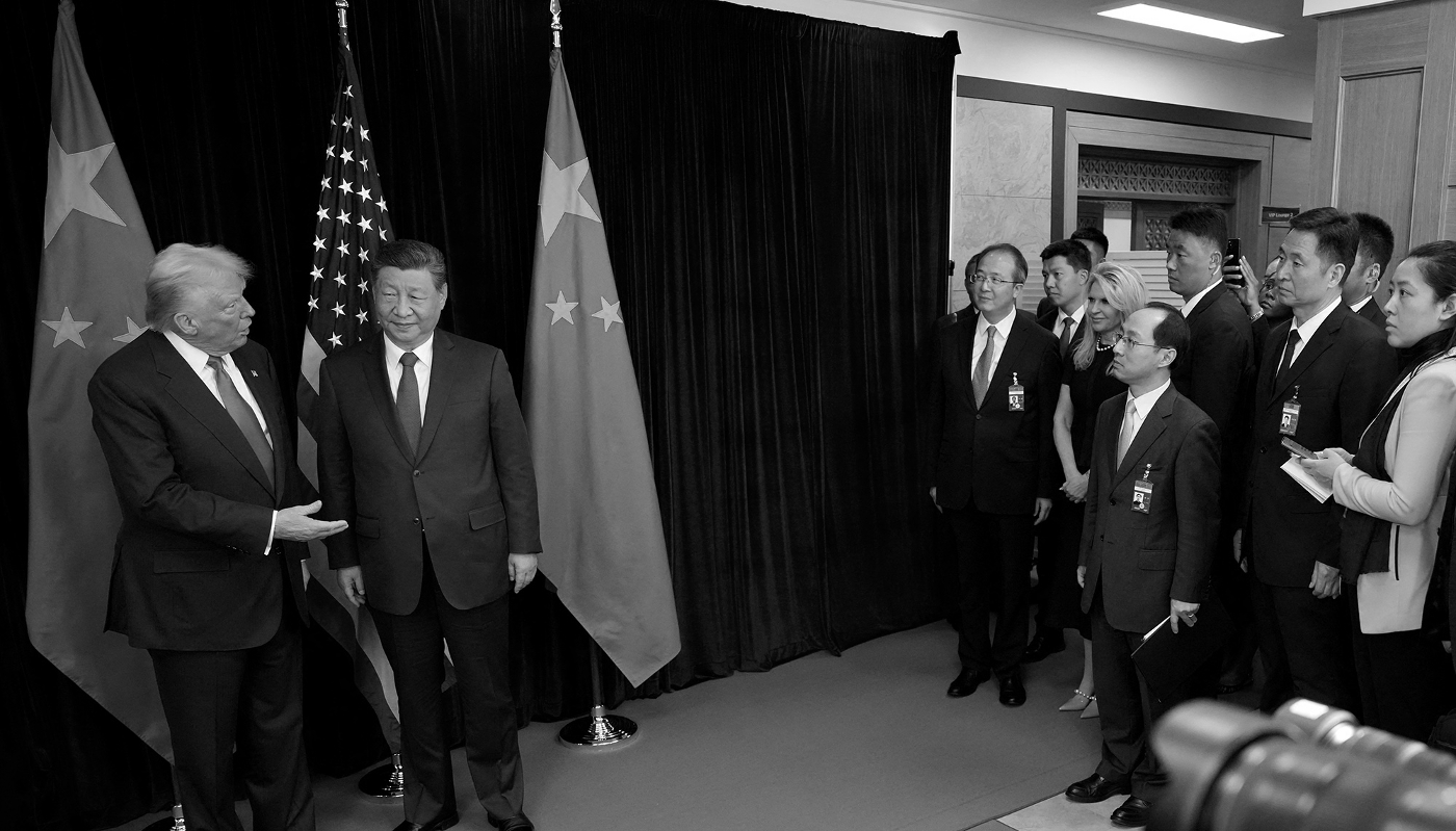 Le président américain Donald Trump et son homologue chinois Xi Jinping à Busan, en Corée du Sud.