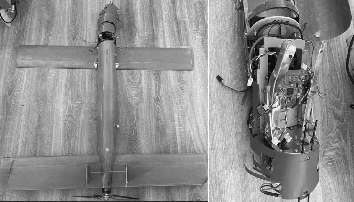 Les ingénieurs ukrainiens du Technology Center Nova de Kiev tentent de percer les secrets d'un drone Zala orienté SIGINT.