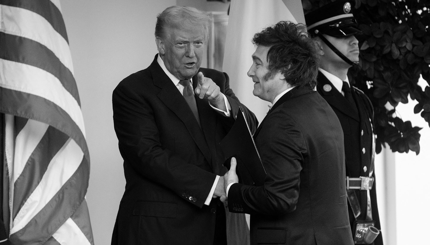 Le président américain Donald Trump et son homologue argentin Javier Milei, à Washington, le 14 octobre 2025.