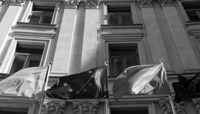 Le bâtiment du ministère ukrainien des affaires étrangères, à Kiev.