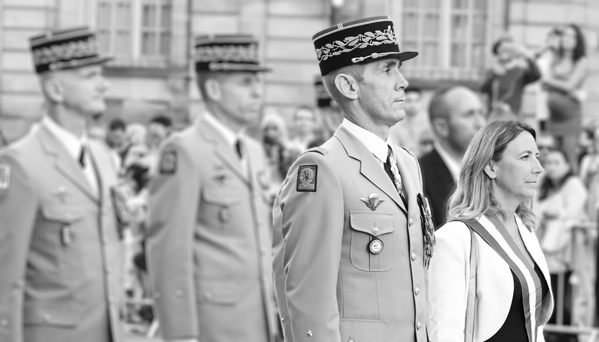 Le général Jacques Langlade de Montgros, directeur du renseignement militaire français, lors d'une cérémonie à Strasbourg, le 28 septembre 2023.