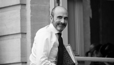 Le directeur général de la Direction générale de la sécurité extérieure française (DGSE), Nicolas Lerner, arrive à l'Hôtel Matignon à Paris, le 11 juin 2026.