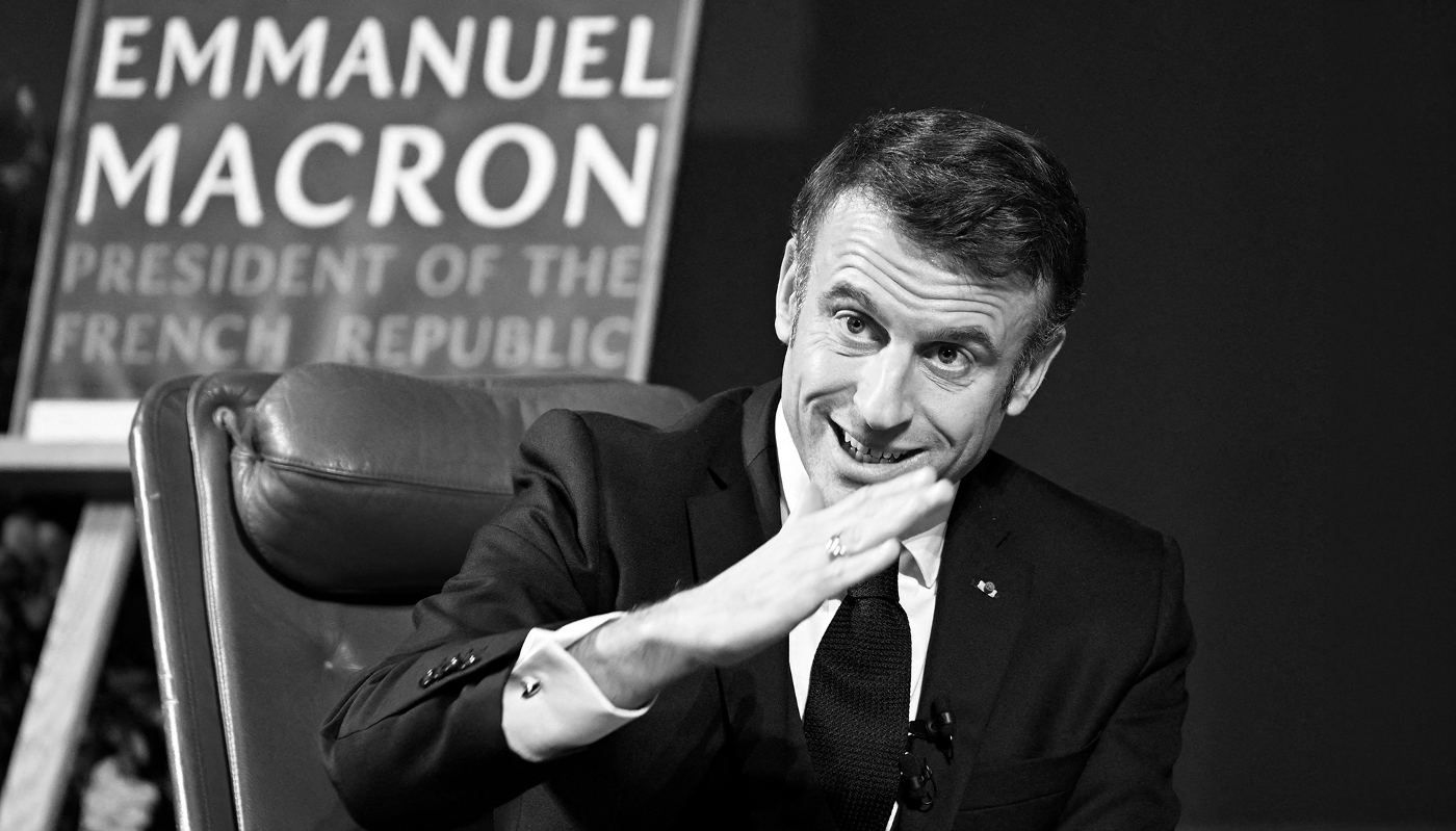 Le président français Emmanuel Macron en Suède, à Lund, le 31 janvier 2024.