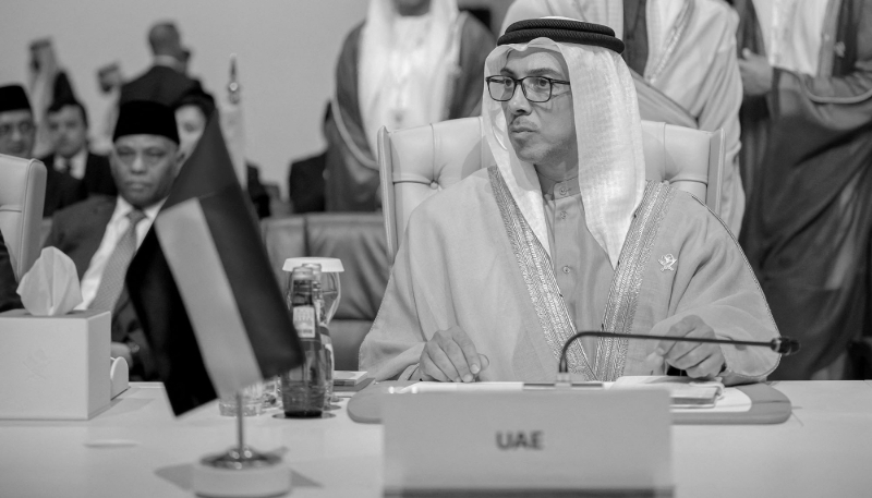 Le vice-président émirati Mansour bin Zayed al-Nahyan, le 15 septembre 2025 à Doha.