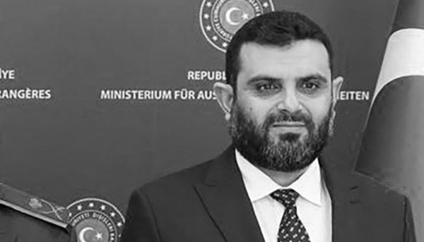 Le directeur du General Intelligence Service (GIS) syrien, le général Hussein al-Salama, le 13 août 2025 à Ankara. 