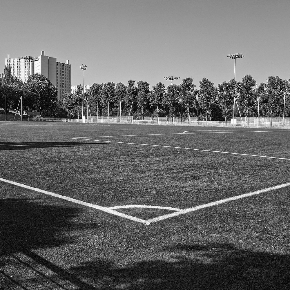 Le stade du parc omnisports Suzanne Lenglen, dans le XVe arrondissement de Paris.